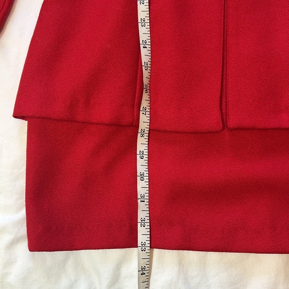VTG 80s La Belle Juniors Sz 5 Red Long Sleeve Mini Dress Shoulder Pads H1 - Picture 12 of 12